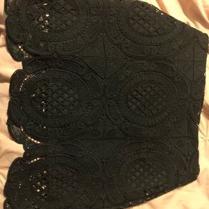 Black lace skirt
